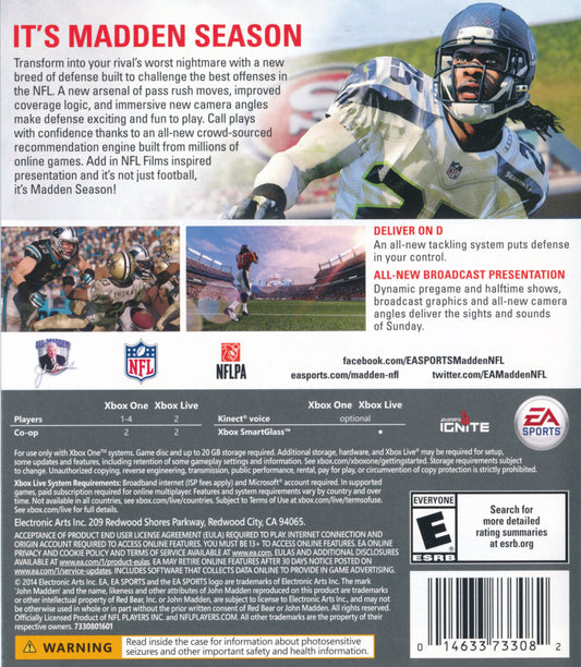 Madden NFL 15 - back