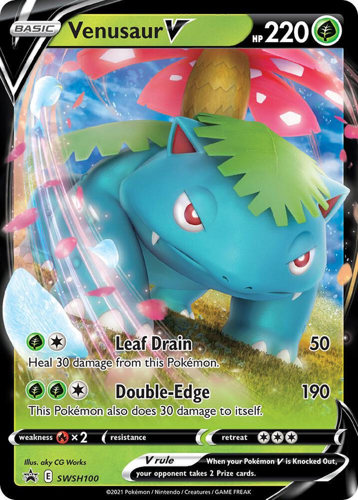 Venusaur V - SWSH100 (Holofoil) - LP - front