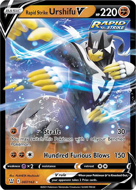 Rapid Strike Urshifu V - 087/163 (Holofoil) - LP - front