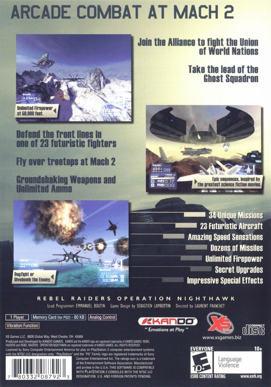 Rebel Raiders Operation Nighthawk - back