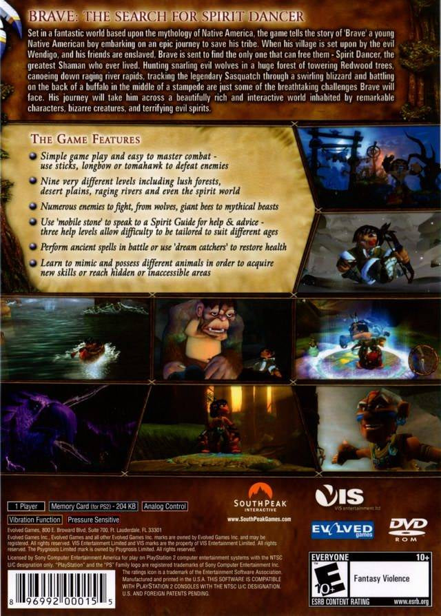Brave The Search for Spirit Dancer - back