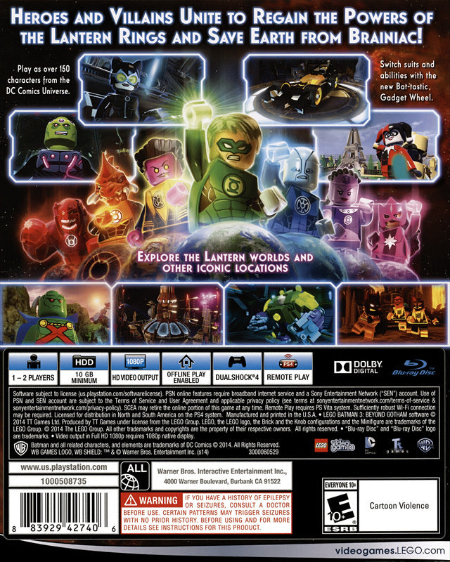LEGO Batman 3: Beyond Gotham - back