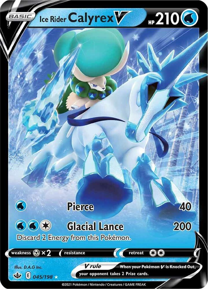 Ice Rider Calyrex V - 045/198 (Holofoil) - NM - front