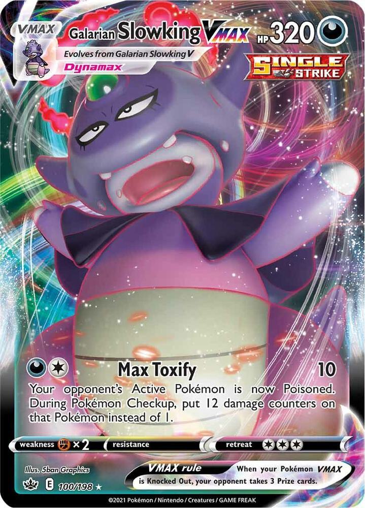 Galarian Slowking VMAX - 100/198 (Holofoil) - NM - front