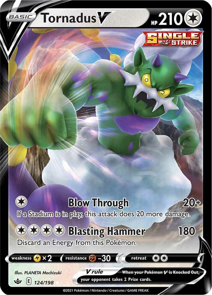 Tornadus V - 124/198 (Holofoil) - NM - front