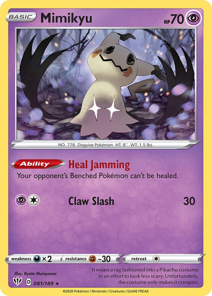 Mimikyu - 081/189 (Cosmos Holo) - 081/189 (Holofoil) - NM - front