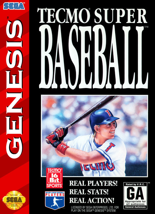 Tecmo Super Baseball - front