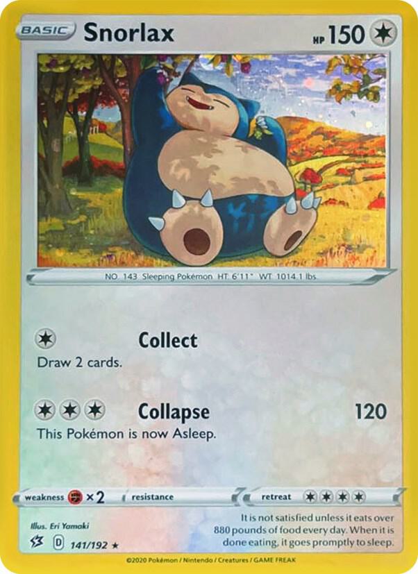 Snorlax - 141/192 (Cosmos Holo) - 141/192 (Holofoil) - NM - front