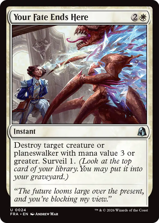 Your Fate Ends Here (24) - NM - front