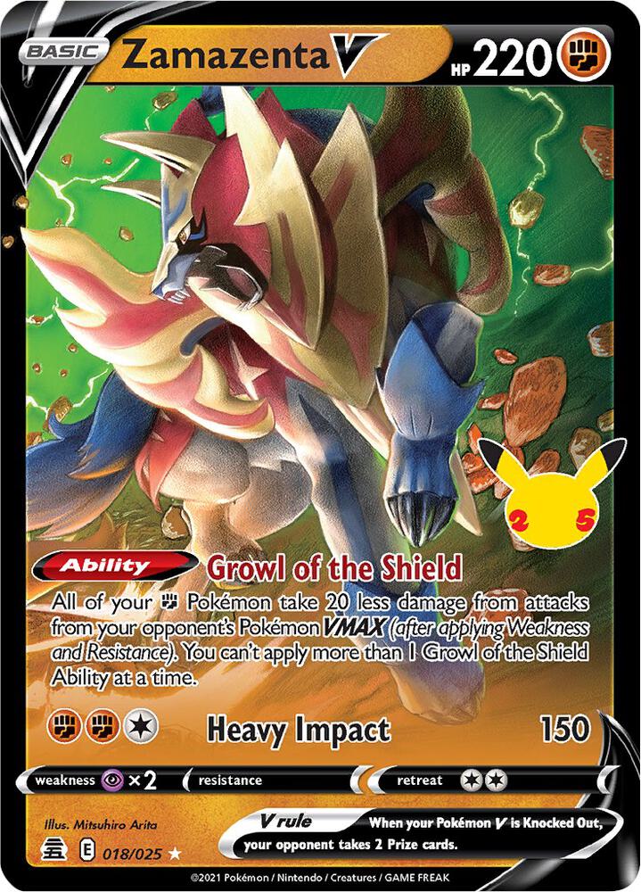 Zamazenta V - 018/025 (Holofoil) - NM - front