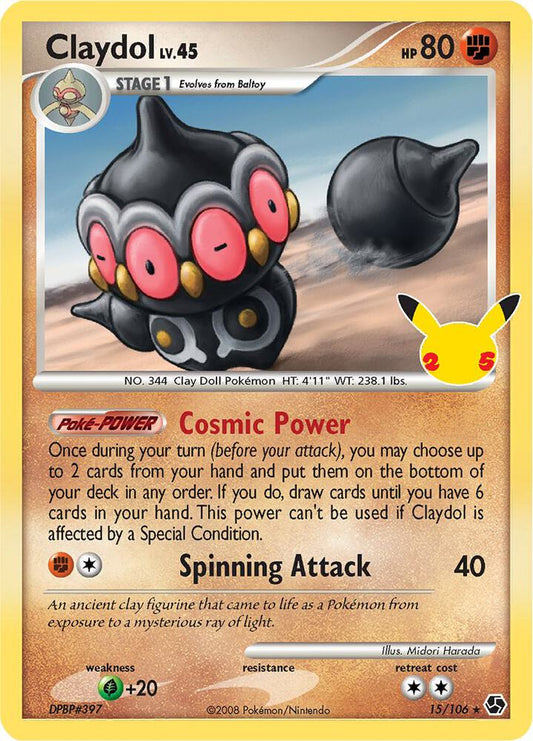 Claydol - 15/106 (Holofoil) - NM - front