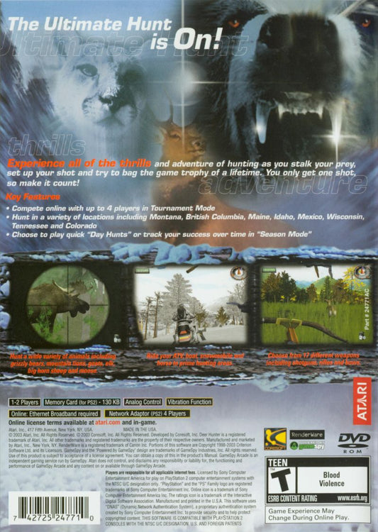 Deer Hunter - back