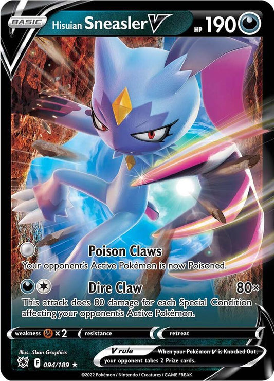 Hisuian Sneasler V - 094/189 (Holofoil) - LP - front