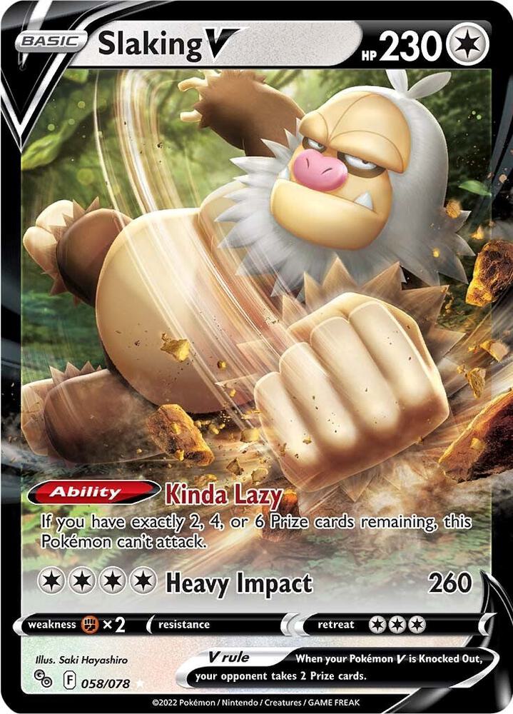 Slaking V - 058/078 (Holofoil) - NM - front