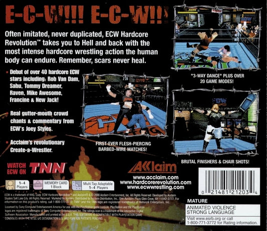 ECW Hardcore Revolution - back