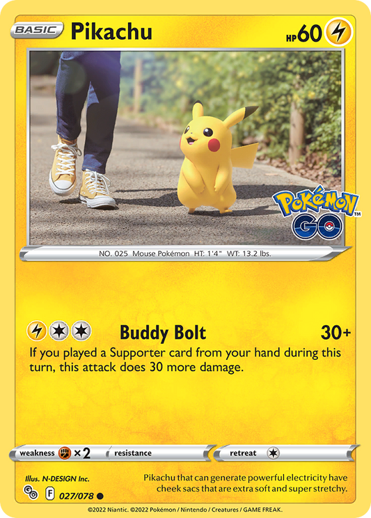 Pikachu - 027/078 - NM - front