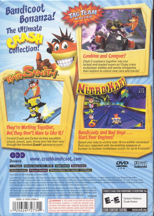 Crash Bandicoot Action Pack - back
