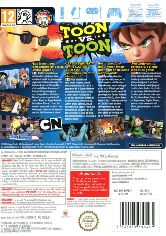 Cartoon Network: Punch Time Explosion - back
