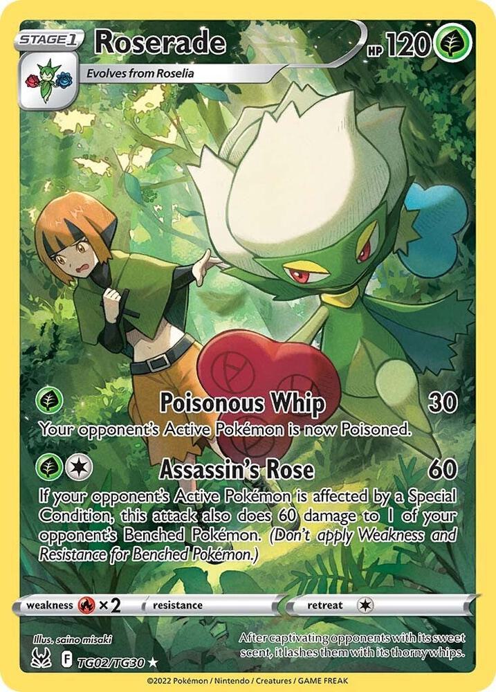 Roserade - TG02/TG30 (Holofoil) - NM - front