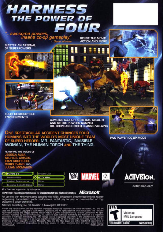 Fantastic 4 - back