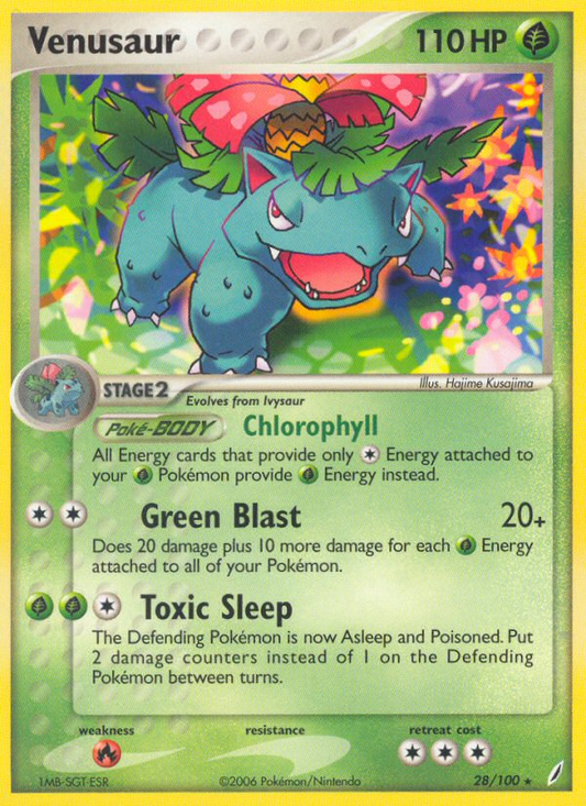 Venusaur - 28/100 - LP - front