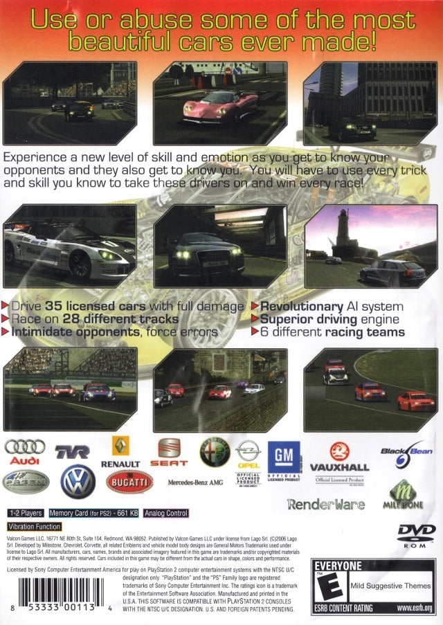 Corvette Evolution GT - back