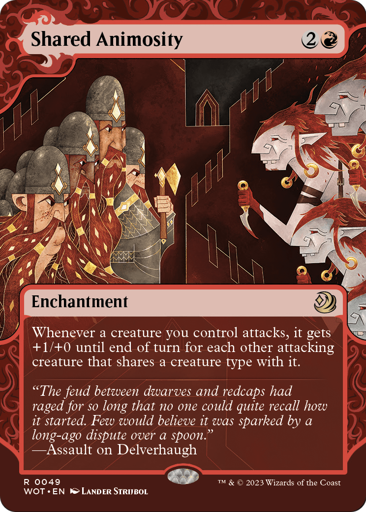 Shared Animosity (49) - BORDERLESS - FULL ART - NM - front