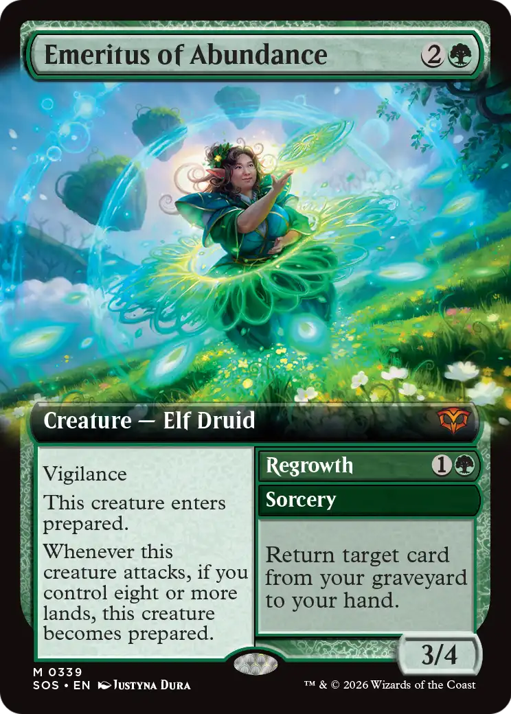 Emeritus of Abundance // Regrowth (339) - EXTENDED ART - NM - front