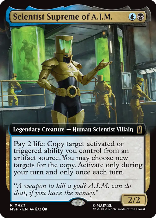 Scientist Supreme of A.I.M. (423) - EXTENDED ART - NM - front
