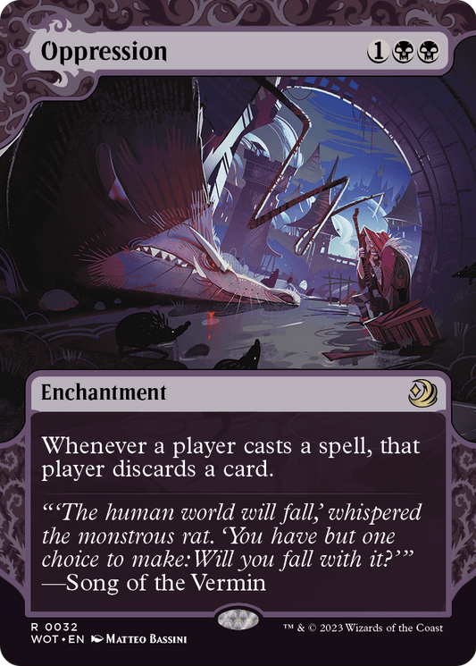 Oppression (32) - BORDERLESS - FULL ART - NM - front