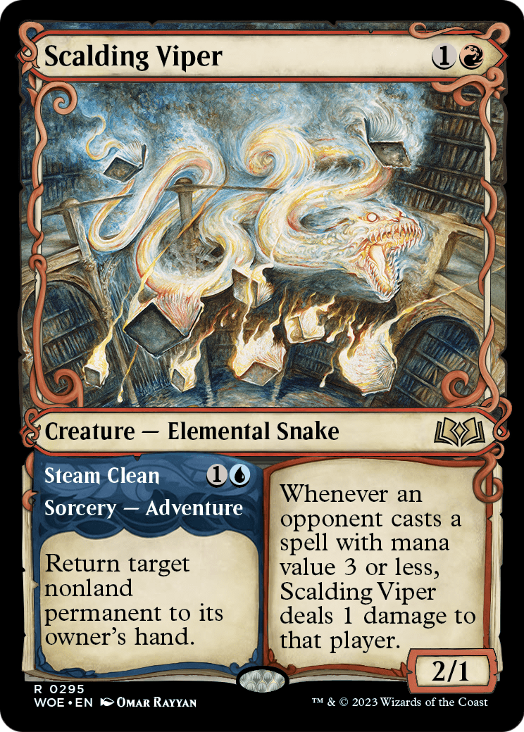 Scalding Viper // Steam Clean (295) - SHOWCASE (Foil) - NM - front