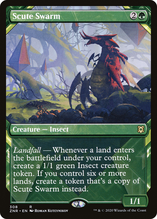 Scute Swarm (308) - SHOWCASE (Foil) - LP - front