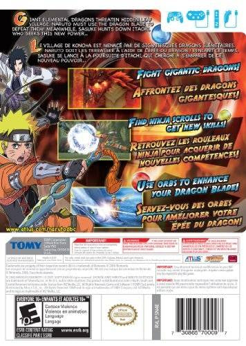 Naruto Shippuden: Dragon Blade Chronicles - back