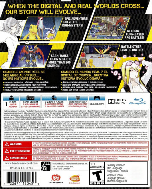 Digimon Story: Cyber Sleuth - back