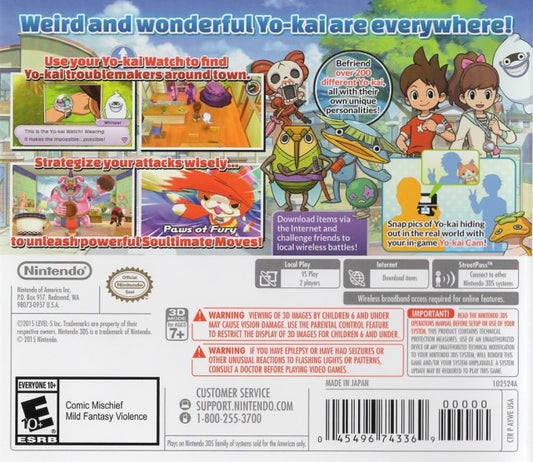 Yo-Kai Watch - back