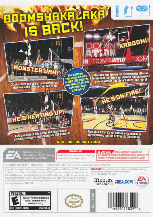 NBA Jam - back