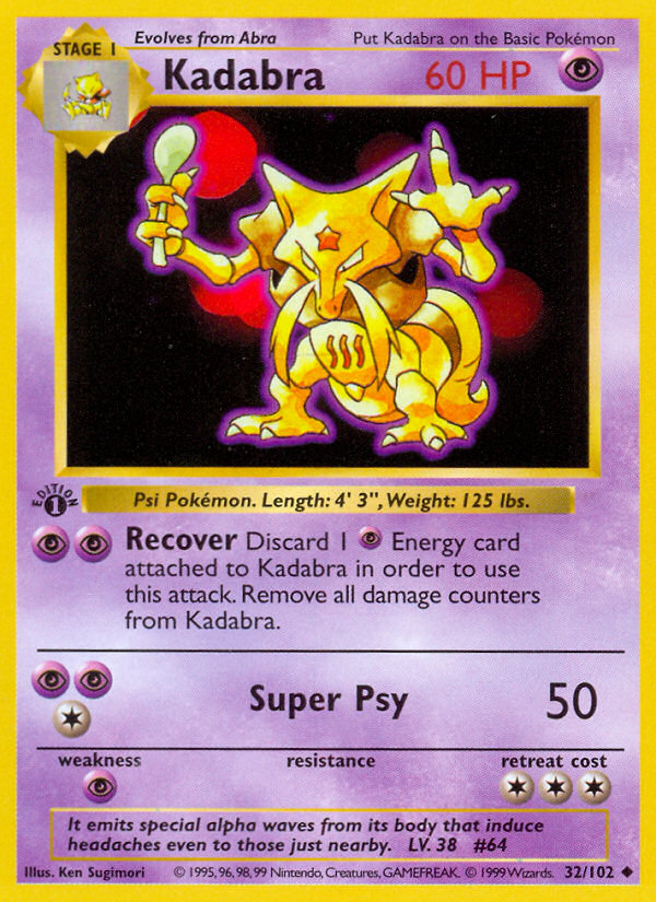 Kadabra - 032/102 - MP - front