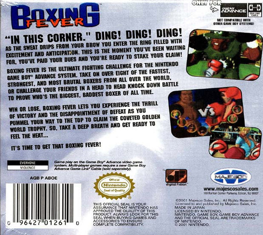 Boxing Fever - back