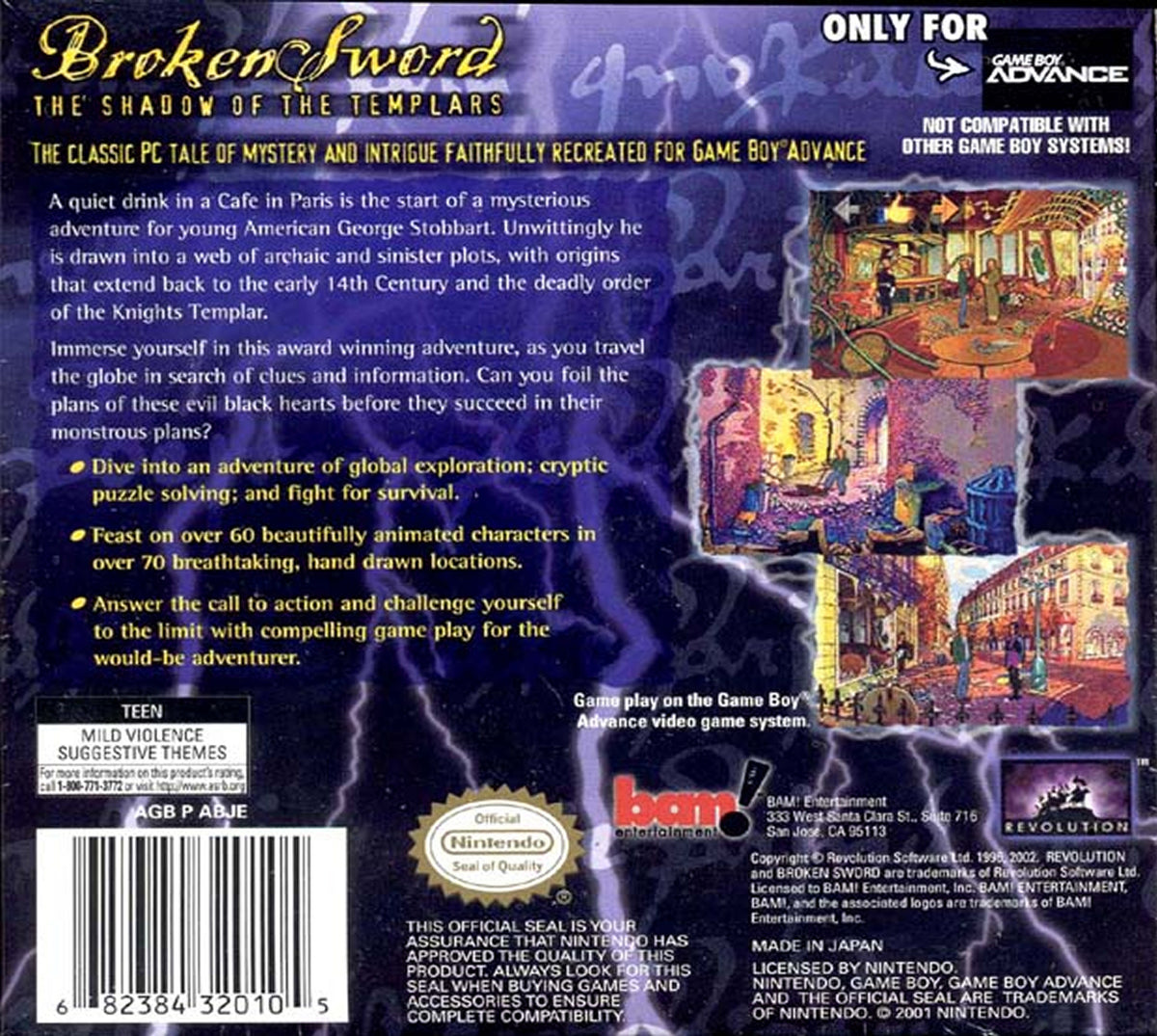 Broken Sword The Shadow of the Templars - back