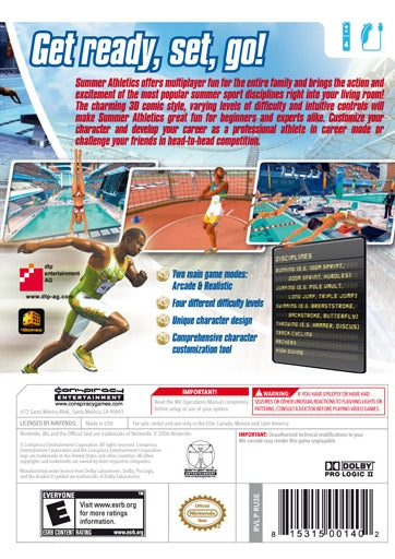 Summer Athletics The Ultimate Challenge - back