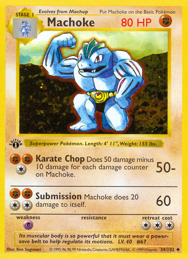 Machoke - 034/102 - LP - front