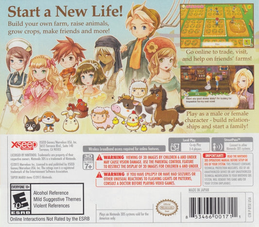 Story of Seasons - back
