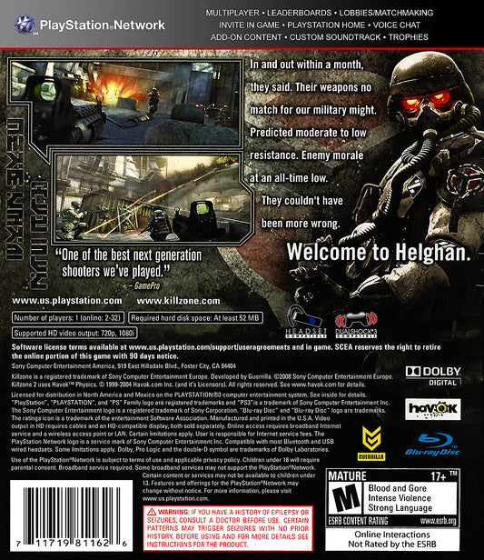 Killzone 2 - back