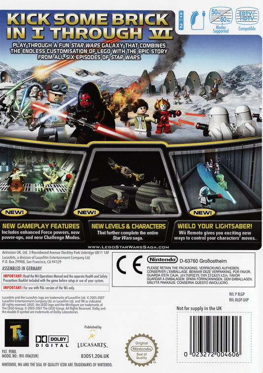 LEGO Star Wars Complete Saga - back