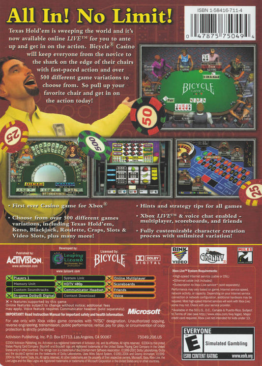 Bicycle Casino - back