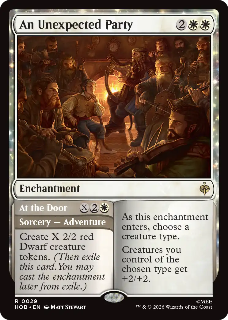 An Unexpected Party // At the Door (29) (Foil) - NM - front