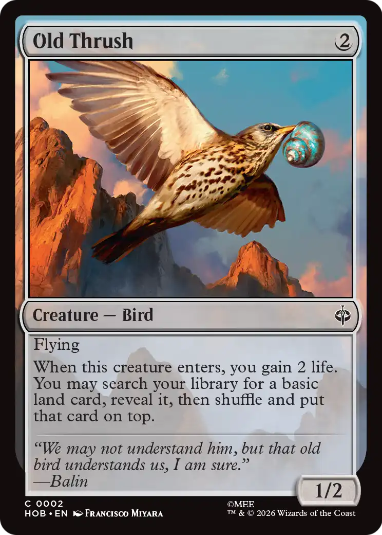 Old Thrush (2) - NM - front
