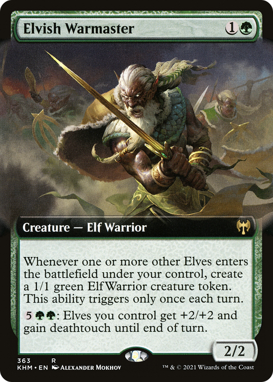 Elvish Warmaster (363) - EXTENDED ART - NM - front