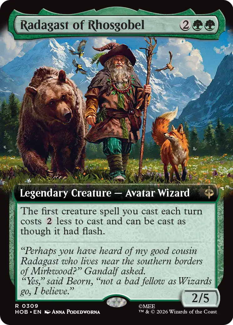 Radagast of Rhosgobel (309) - EXTENDED ART - NM - front