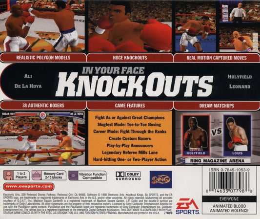 Knockout Kings - back